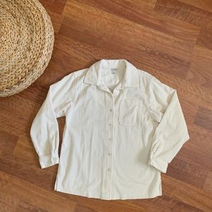 Vintage cream corduroy top